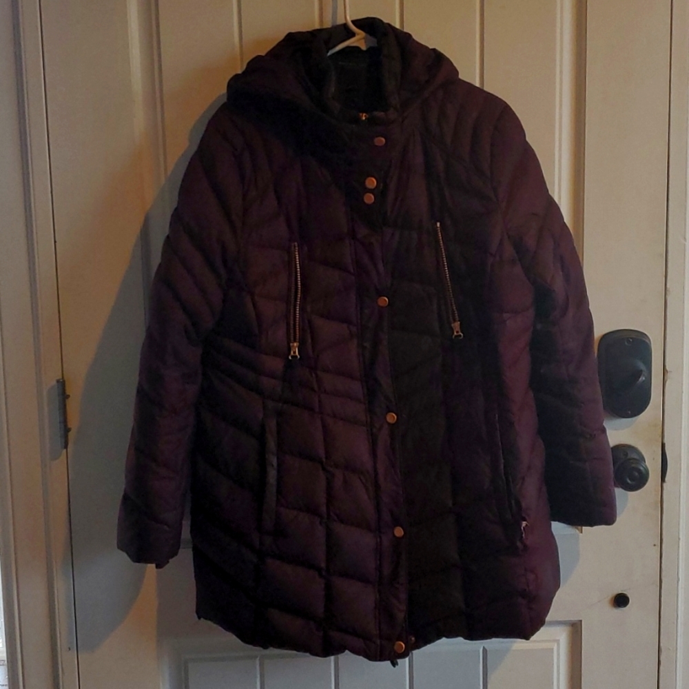 Maroon Purple Winter Coat